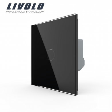 Livolo interrupteur tactile 2000W en verre Noir