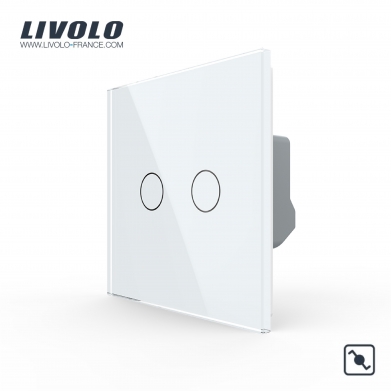 Double interrupteur tactile va et vient 2 boutons - Livolo France